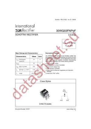 30WQ03FNTRLPBF datasheet  